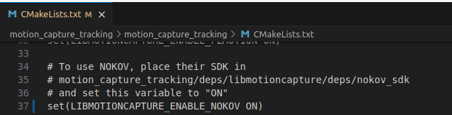 图 4-motion_capture_tracking启用SDK
